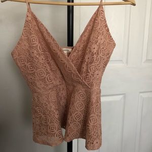 Women’s Peplum Lace Top